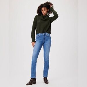 Paige Cindy 30” Inseam Straight Leg Jeans in Princess wash